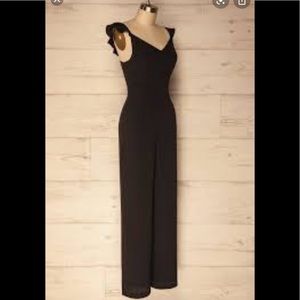 NWT Black backless jumpsuit